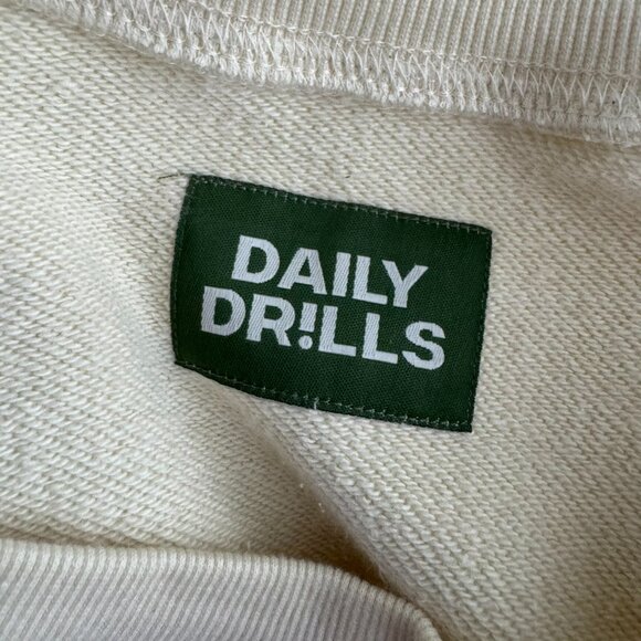 Daily Drills Curateur Oversized‎ Sweatshirt Womens M/L Ivory Cream NWT TP-3428 - Picture 9 of 11